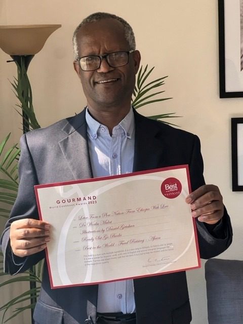 Gourmand Award certificate as awarded